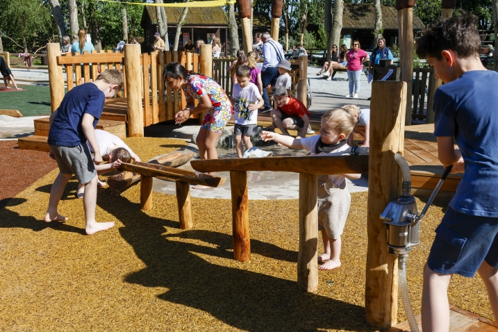 children playing on Paddle and Play martin mere